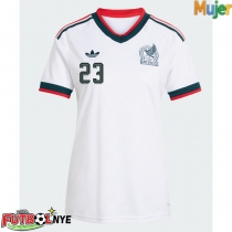Camiseta México Jesus Gallardo #23 Visitante Equipación para mujer Mundial 2026 manga corta